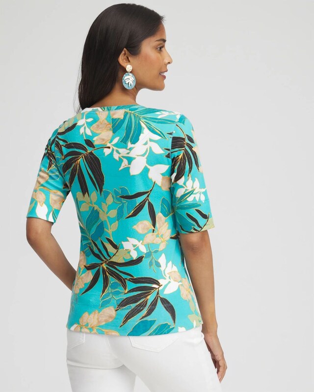 Palms Jewel Neck Tee - image 3